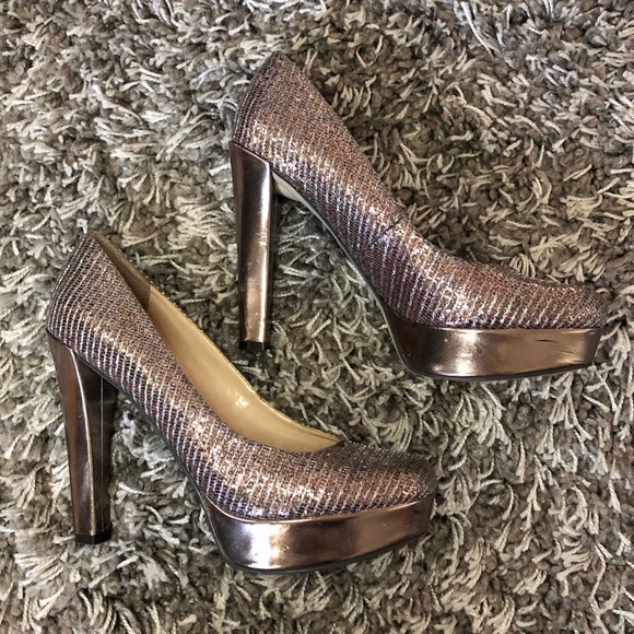 Enzo Angliolini Sparkly Glitter High Heel Shoes - Picture 5 of 7